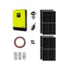 Kit Solar Hibrido Sin Baterías 2KW 6,3KWH x Día